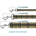 Load image into Gallery viewer, Dog Leash - Plaid Tan
