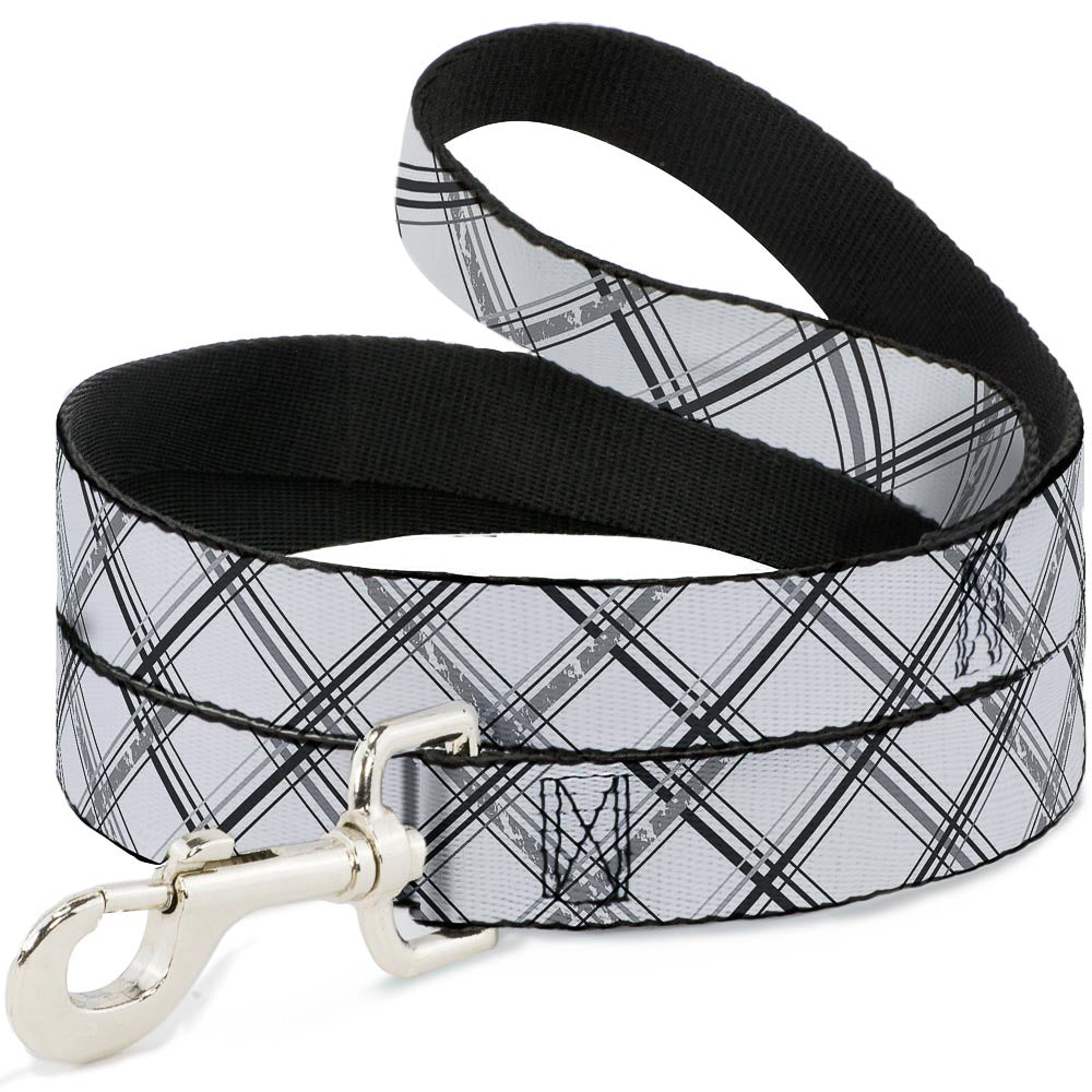 Dog Leash - Plaid X Weathered White/Gray