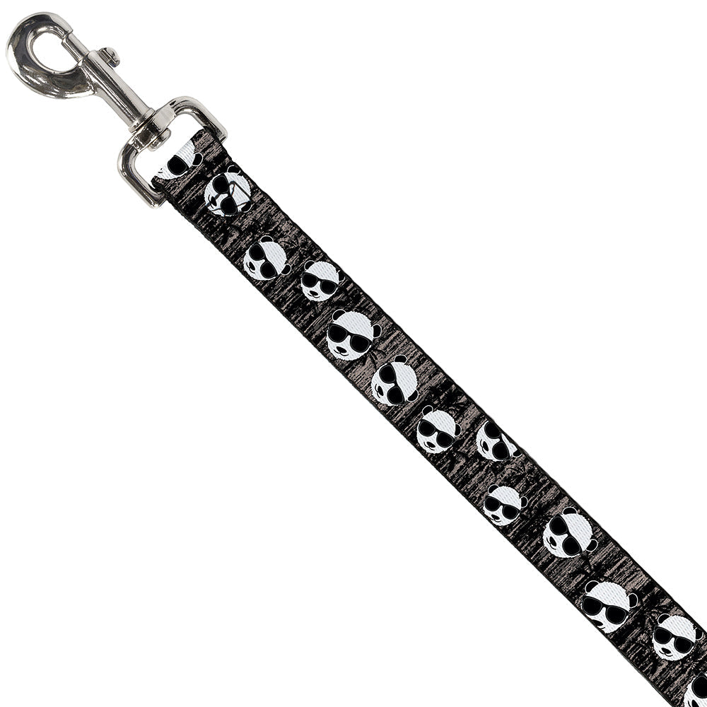 Dog Leash - Panda w/Sunglasses & Palm Trees