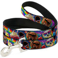 Load image into Gallery viewer, Dog Leash - Pets & Snacks Rainbow Collage
