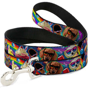 Dog Leash - Pets & Snacks Rainbow Collage