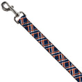 Load image into Gallery viewer, Dog Leash - Plaid X3 Navy/Orange/White
