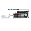Load image into Gallery viewer, Dog Leash - Pin Up Girl Poses Star & Stripes Gray/Blue/White/Red
