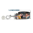 Load image into Gallery viewer, Dog Leash - Pin Up Girl Poses CLOSE-UP Star & Stripes Gray/Blue/White/Red
