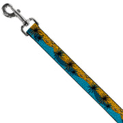 Dog Leash - Palm Trees & Gulls Leopard Brown/Blue