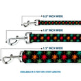 Load image into Gallery viewer, Dog Leash - Palm Trees Black/Multi Color
