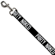 Buckle-Down Dog Leash - PARTY NAKED Black/White