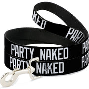 Buckle-Down Dog Leash - PARTY NAKED Black/White
