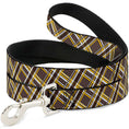 Load image into Gallery viewer, Dog Leash - Plaid X Brown/White/Gold
