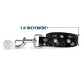 Load image into Gallery viewer, Buckle-Down Dog Leash - Pot Leaves/Smoke Black/Gray/White
