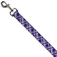 Load image into Gallery viewer, Dog Leash - Plaid X3 Purple/Gray/White
