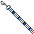Load image into Gallery viewer, Dog Leash - Puerto Rico Flag Repeat/Black
