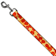 Dog Leash - Pepperoni Pizza Vivid