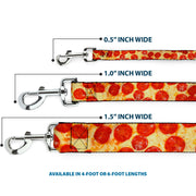 Dog Leash - Pepperoni Pizza Vivid