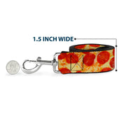 Dog Leash - Pepperoni Pizza Vivid