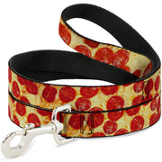 Dog Leash - Pepperoni Pizza Vivid