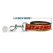 Dog Leash - Pepperoni Pizza w/Crust Vivid
