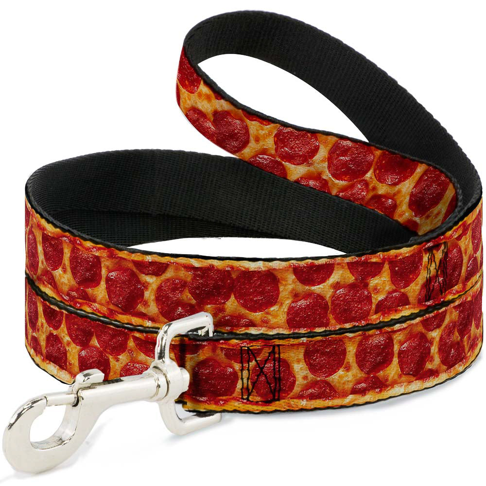 Dog Leash - Pepperoni Pizza w/Crust Vivid