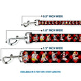 Load image into Gallery viewer, Dog Leash - Pin Up Girl Poses Buffalo Plaid Blocks Black/Red
