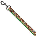 Load image into Gallery viewer, Dog Leash - Pug Puppies/Paw Prints Browns/Greens
