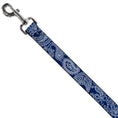 Load image into Gallery viewer, Dog Leash - Paisley Blue/White
