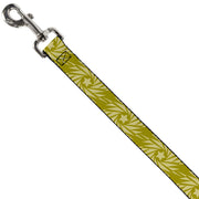 Dog Leash - Pinwheel Star Olive Green/Beige