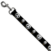 Dog Leash - Panda w/Gold Chain Black