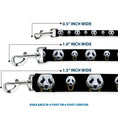 Load image into Gallery viewer, Dog Leash - Panda w/Gold Chain Black
