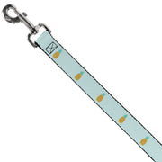 Dog Leash - Pineapple Repeat Aqua Blue