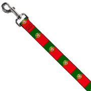 Dog Leash - Portugal Flag Green/Red