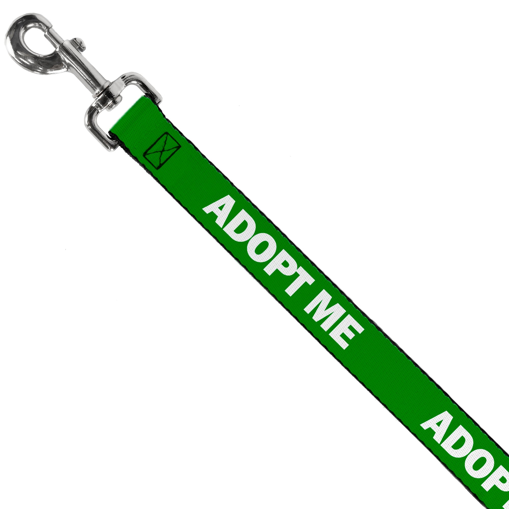 Dog Leash - Pet Quote ADOPT ME Green/White