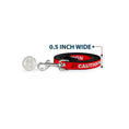 Load image into Gallery viewer, Dog Leash - Pet Quote CAUTION Red/White
