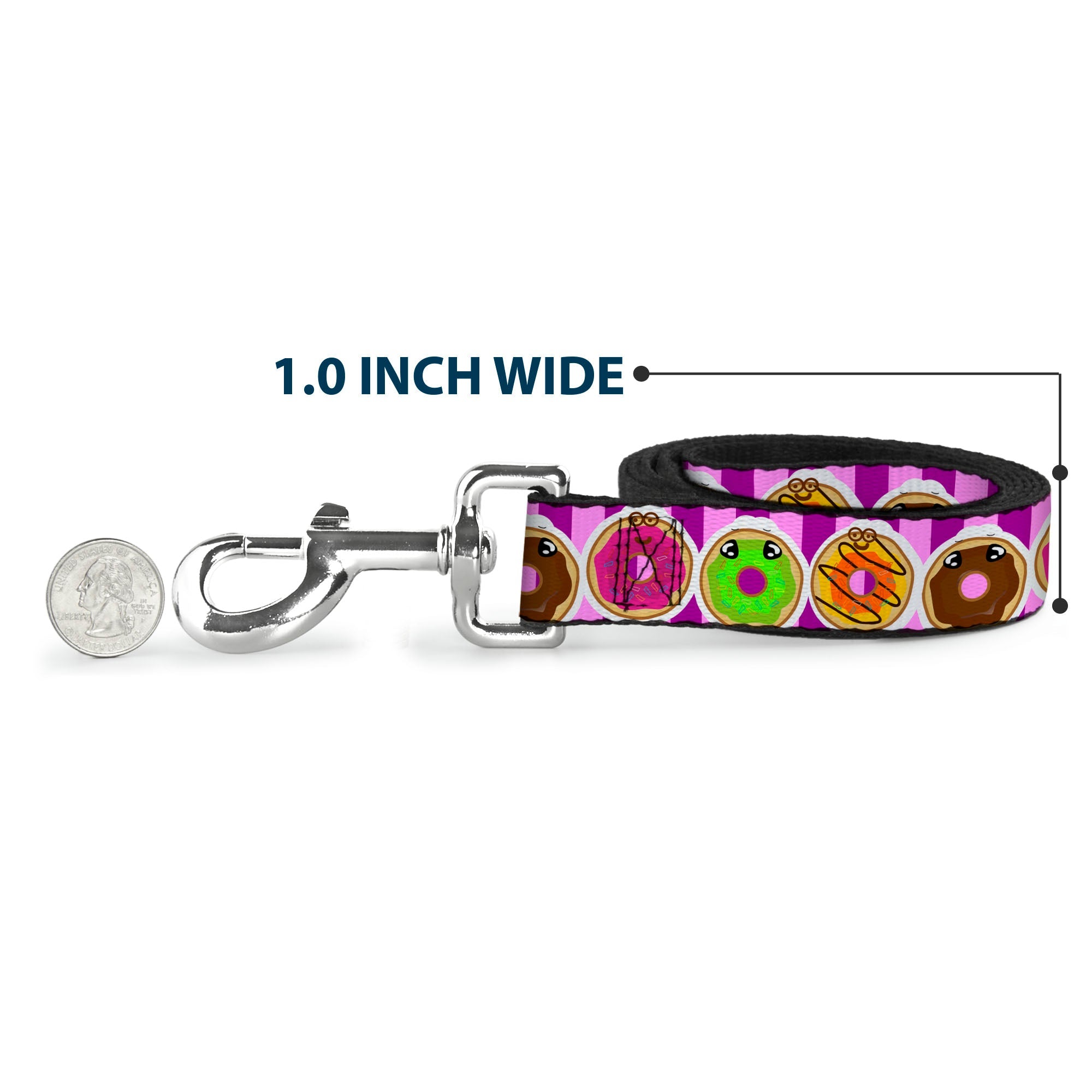 Dog Leash - Sprinkle Donut Expressions Pink