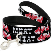 Dog Leash - Steaks w/MEAT Text