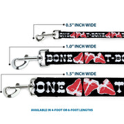 Dog Leash - Steaks w/T-BONE Text