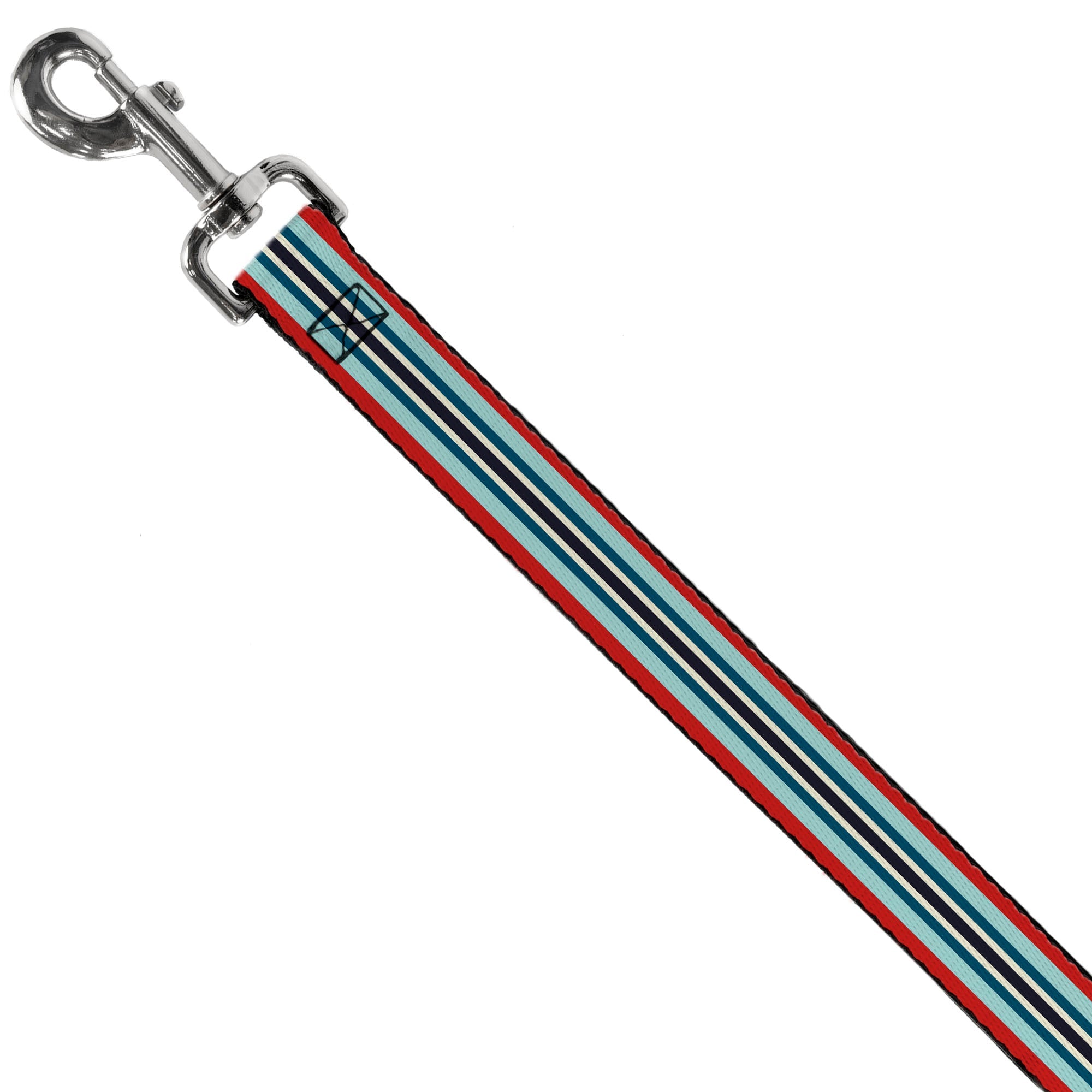 Dog Leash - Stripes Red/Blues/White