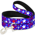 Load image into Gallery viewer, Dog Leash - Stargazer Blue/White/Red
