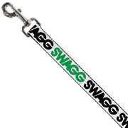 Dog Leash - SWAGG White/Black/Green