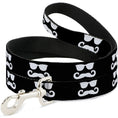 Load image into Gallery viewer, Dog Leash - Sunglasses & Mustache Black/White
