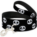 Load image into Gallery viewer, Dog Leash - Smiling Panda Face Black/White
