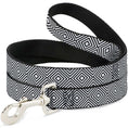 Load image into Gallery viewer, Dog Leash - Square Lines White/Black
