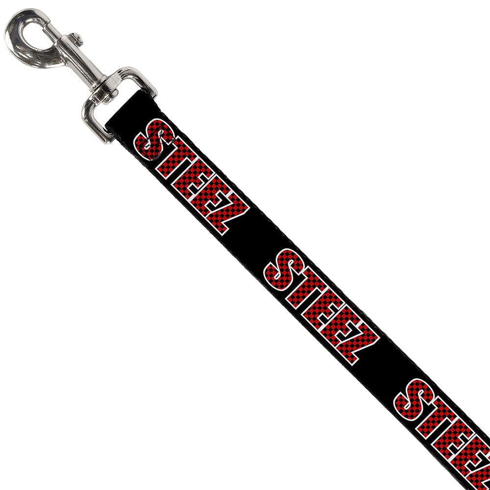 Dog Leash - STEEZ Black/Checker Black/Red