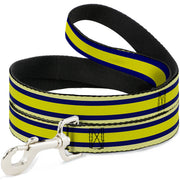 Dog Leash - Stripes Light Yellow/Navy/Yellow