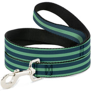Dog Leash - Stripes Pastel Green/Olive