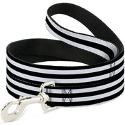 Dog Leash - Stripes 3Black/2White
