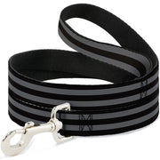 Dog Leash - Stripes 3Black/2Gray