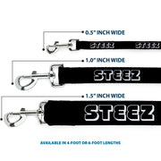 Dog Leash - STEEZ 3-D Black/White