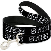 Dog Leash - STEEZ 3-D Black/White