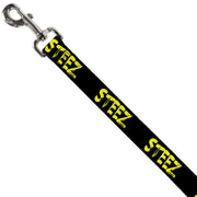 Dog Leash - STEEZ Brushed Black/Yellow