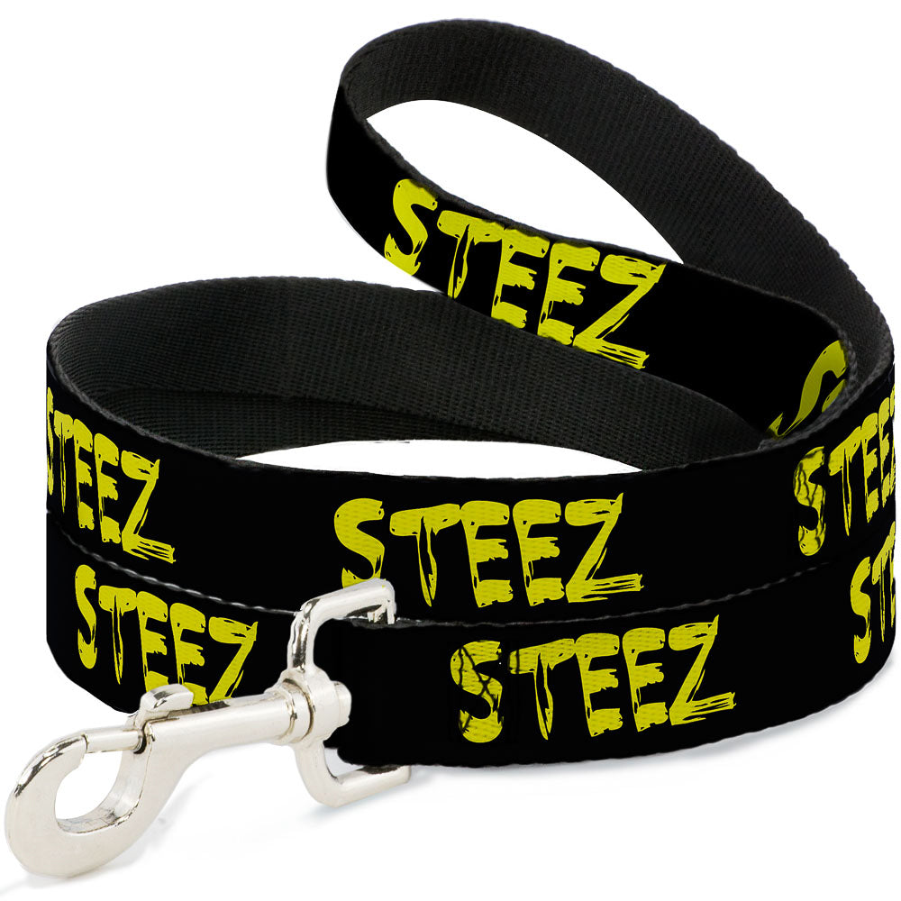 Dog Leash - STEEZ Brushed Black/Yellow